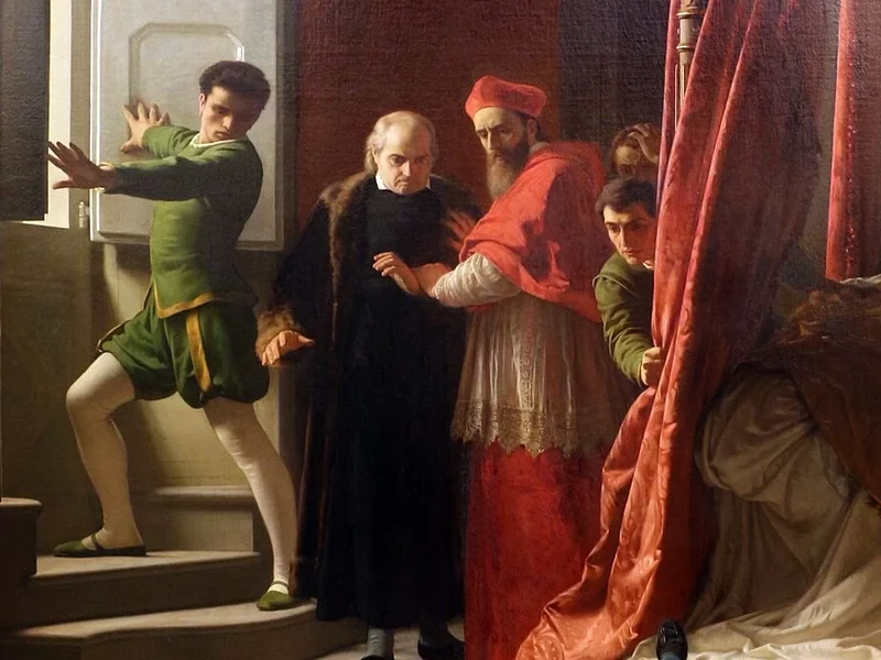 1827-Giuseppe Bellucci - Morte di Alessandro de' Medici